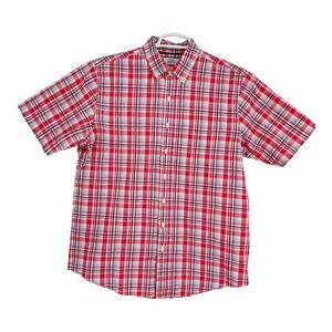 Croft & Barrow Easy‎ Care Men's Button-Down Short Sleeve Shirt M Tall
